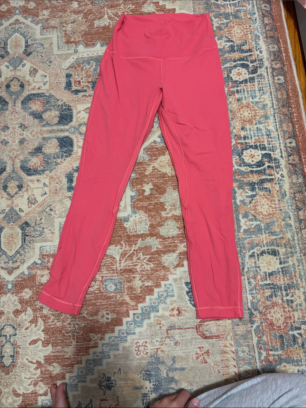 lululemon athletica Girls' Coral Pink High-Waist Leggings